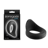 Renegade Slider - Black - Black USB Rechargeable Vibrating Cock Ring - Mr and Mrs D's